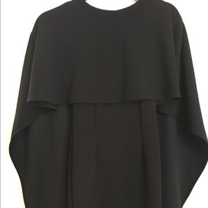 Black bat wing formal dress